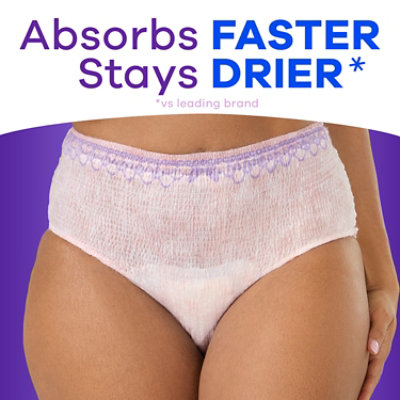 Always Discreet Incontinence Underwear for Women Maximum Absorbency Large - 17 Count - Image 7