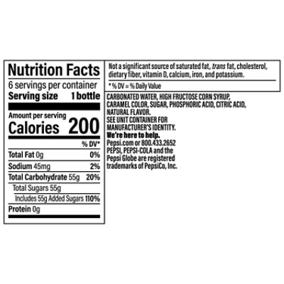 Pepsi Soda Caffeine Free - 6-16 Fl. Oz. - Image 3