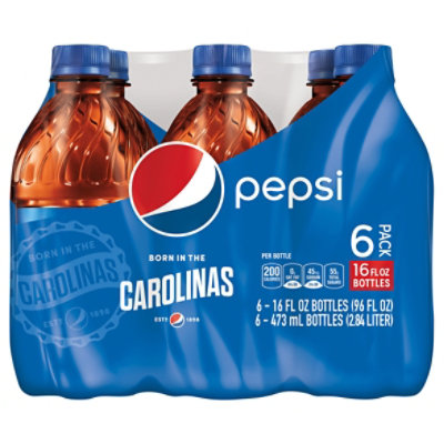 Pepsi Soda - 6-16 Fl. Oz. - Image 1