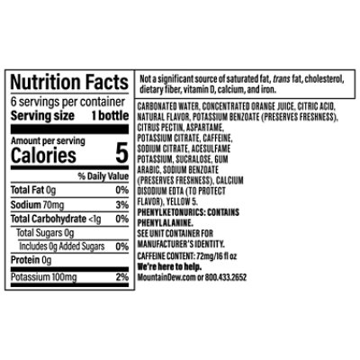 Mtn Dew Soda Diet - 6-16 Fl. Oz. - Image 4