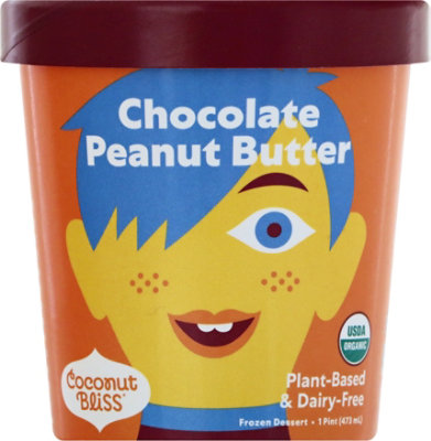 Luna & Larrys Coconut Bliss Chocolate Peanut Butter - 1 Pint - Image 2