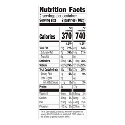 Pillsbury Toaster Scrambles Pastries Sausage With Potatoes 4 Count - 7.2 Oz - Image 3