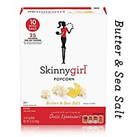 Orville Redenbacher's Skinnygirl Butter & Sea Salt Microwave Popcorn Mini Bag 10 Count - 15 Oz - Image 2