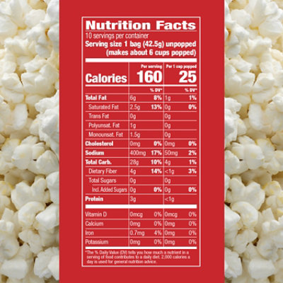 Skinnygirl Butter & Sea Salt Microwave Popcorn - 10-15 Oz - Image 4