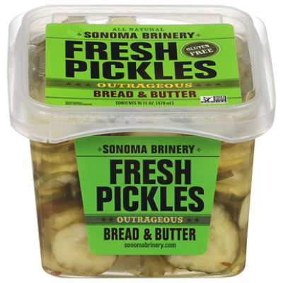 Sonoma Brinery Bread Butter Pickles - 16 Oz