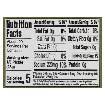 Sonoma Brinery Manhattan Whl Kosher Pickles - 32 Oz - Image 4