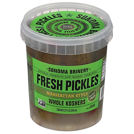 Sonoma Brinery Manhattan Whl Kosher Pickles - 32 Oz