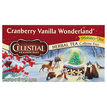 Celestial Seasonings Herbal Tea Cranberry Vanilla Wonderland - 20 Count - Image 3