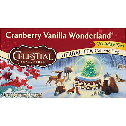 Celestial Seasonings Herbal Tea Cranberry Vanilla Wonderland - 20 Count - Image 2