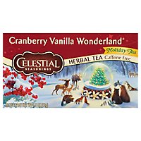 Celestial Seasonings Herbal Tea Cranberry Vanilla Wonderland - 20 Count - Image 1