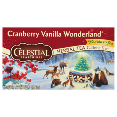 Celestial Seasonings Herbal Tea Cranberry Vanilla Wonderland - 20 Count - Image 1