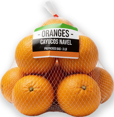 Oranges Cayucos Navel Prepacked Bag - 3 Lb