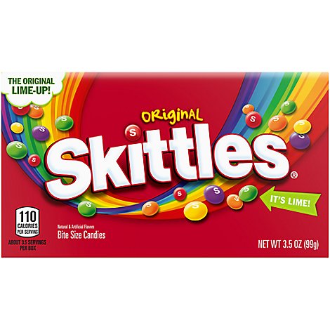 Skittles Chewy Candy Original Fruity Theater Box - 3.5 Oz