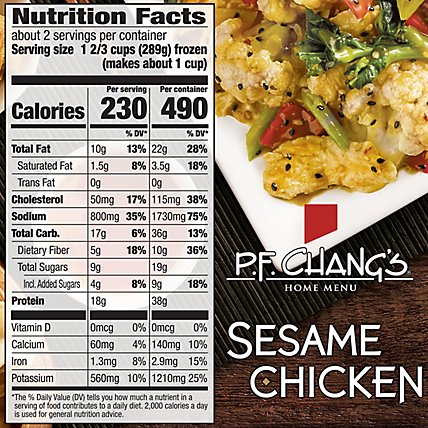 P.F. Chang's Home Menu Sesame Chicken Skillet Meal Frozen Meal - 22 Oz - Image 4