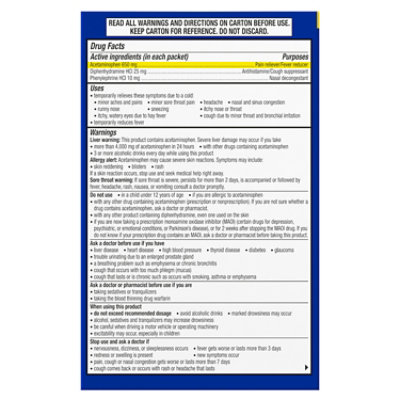 Theraflu Pain Reliever/ Fever Reducer Severe Cold & Cough - 6 Count - Image 4