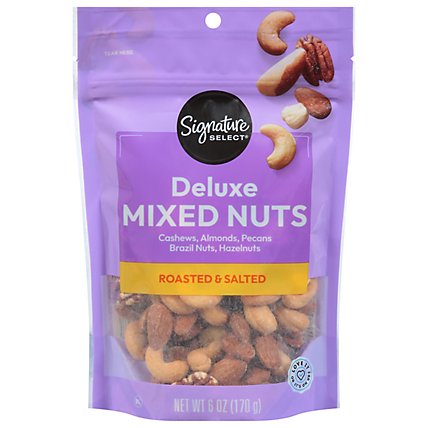Signature SELECT Mixed Nuts Deluxe Roasted & Salted - 6 Oz - Image 3