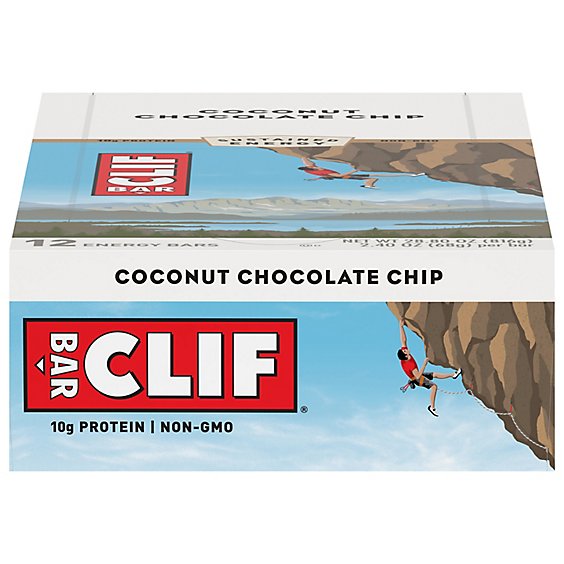 CLIF Energy Bar Coconut Chocolate Chip - 12-2.4 Oz