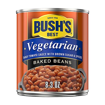 BUSH'S BEST Vegetarian Baked Beans - 8.3 Oz - Image 1