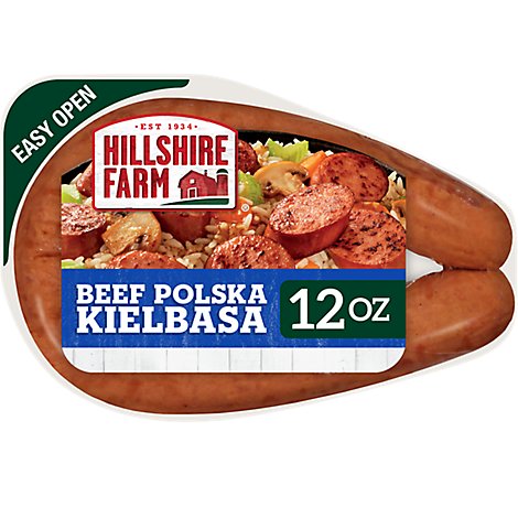 Hillshire Farm Beef Polska Kielbasa Smoked Sausage Rope - 12 Oz