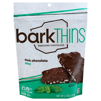  Bark Thins Dark Chocolate Mint Snacking - 4.7 Oz 