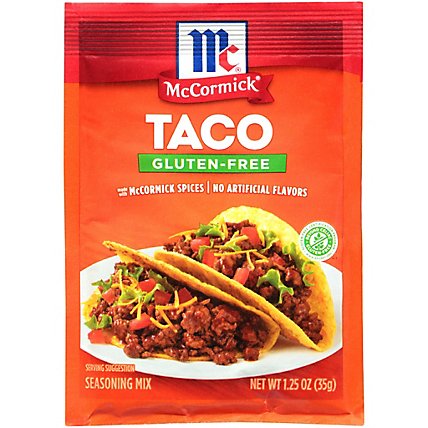 McCormick Gluten Free Taco Seasoning Mix - 1.25 Oz - Image 1