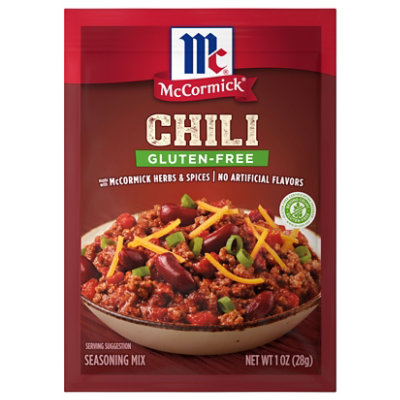 Pioneer Brand Gluten Free Chili Seasoning Mix, 1 Ounce (Pack of 12)