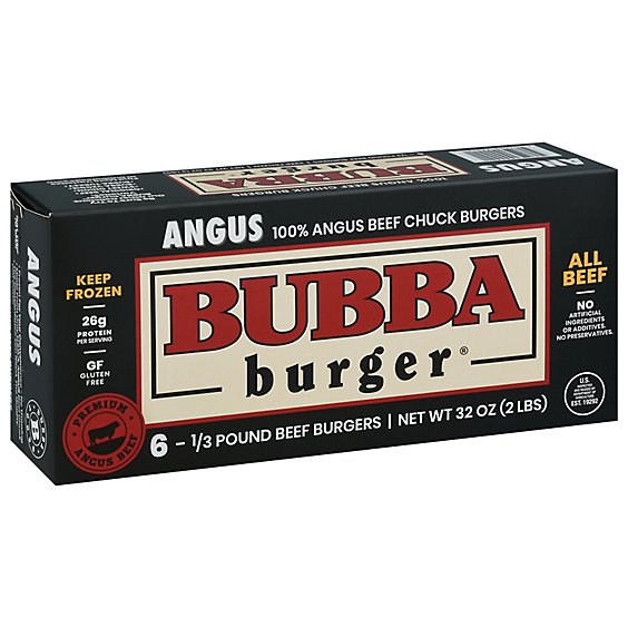 Bubba Burger USDA Angus Beef - 2 Lb