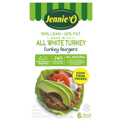 Jennie-O Turkey Store 93% Lean White Meat Turkey Burgers - 32 Oz