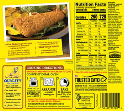 Gortons Fish Fillet Southern Fried - 11 Oz - Image 5
