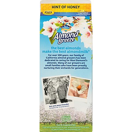 Blue Diamond Almonds Almond Breeze Milk Vanilla Hint Of Honey - 64 Fl. Oz. - Image 6