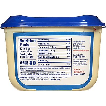 Challenge Butter Spreadable Flavored with Olive Oil - 15 Oz - Image 6