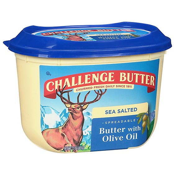 Challenge Butter Spreadable Flavored with Olive Oil - 15 Oz