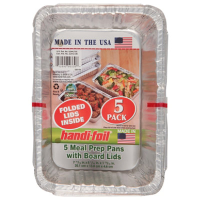 Handi Foil Storage Containers with Board Lids - 5 Count - Image 1