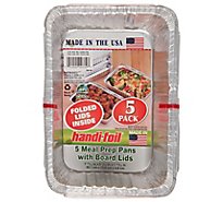 Handi Foil Storage Containers with Board Lids - 5 Count