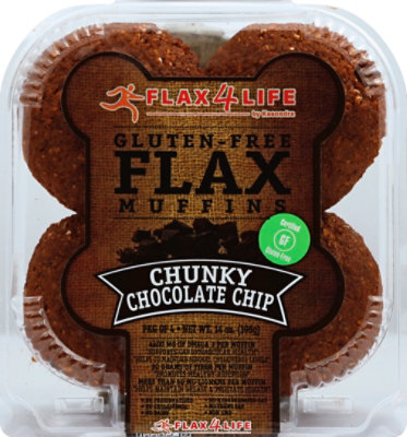 Flax4Life Muffin Chunky Chocolate Chip - 14 Oz - Image 2