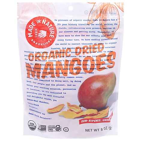 Made In Nature Organic Dried Mangoes - 8 Oz. - Safeway