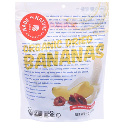 Made In Nature Organic Dried Bananas - 14 Oz.