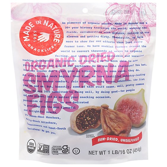 Made In Nature Organic Dried Smyrna Figs - 20 Oz.