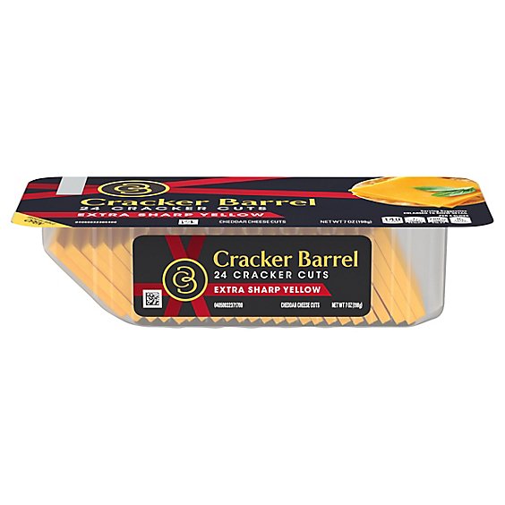 Cracker Barrel Cheese Cracker Cuts Extra Sharp Cheddar - 7 Oz
