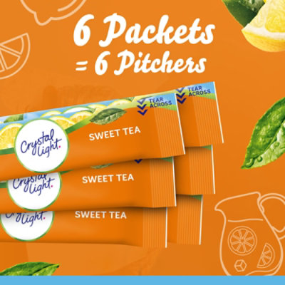 Crystal Light Sweet Tea Naturally Flavored Powdered Drink Mix Pitcher Packets - 6 Count - Image 7