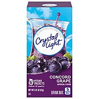 Crystal Light Concord Grape Artificially Flavored Powdered Drink Mix Pitcher Packets - 6 Count - Image 5