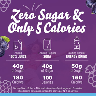 Crystal Light Concord Grape Artificially Flavored Powdered Drink Mix - 6 Count - Image 2