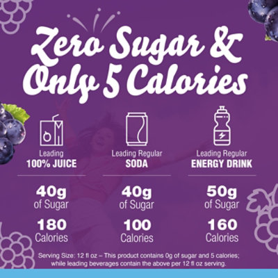 Crystal Light Concord Grape Artificially Flavored Powdered Drink Mix - 6 Count - Image 3
