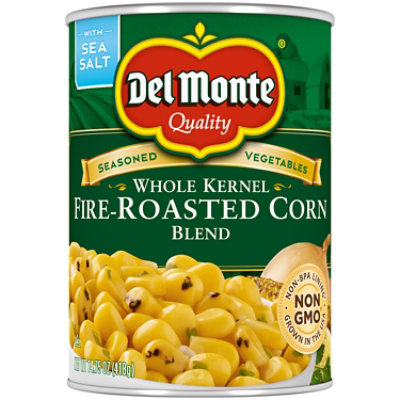 Del Monte Corn Whole Kernel Blend Fire-Roasted with Natural Sea Salt - 14.75 Oz - Image 1