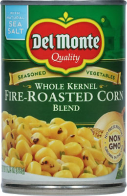 Del Monte Corn Whole Kernel Blend Fire-Roasted with Natural Sea Salt - 14.75 Oz