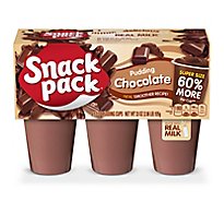 Snack Pack Pudding Super Chocolate - 6-5.5 Oz