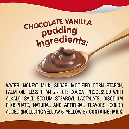 Snack Pack Pudding Super Creamy Chocolate Vanilla - 6-5.5 Oz - Image 5