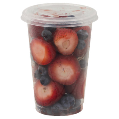 Fresh Cut Strawberry and Blueberry Cup - 9 Oz