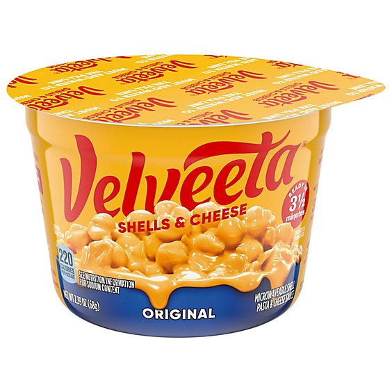 Velveeta Shells & Cheese Original Microwaveable Shell Pasta & Cheese Sauce Cup - 2.39 Oz