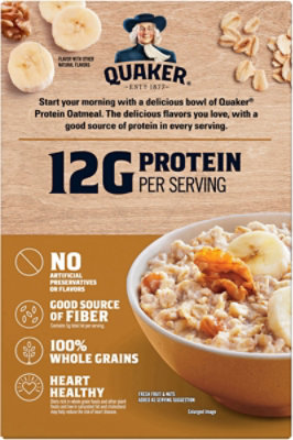 Quaker Select Starts Protein Oatmeal Instant Banana Nut - 6-2.15 Oz - Image 6